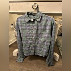 AEO American Eagle Outfitters flannel Top